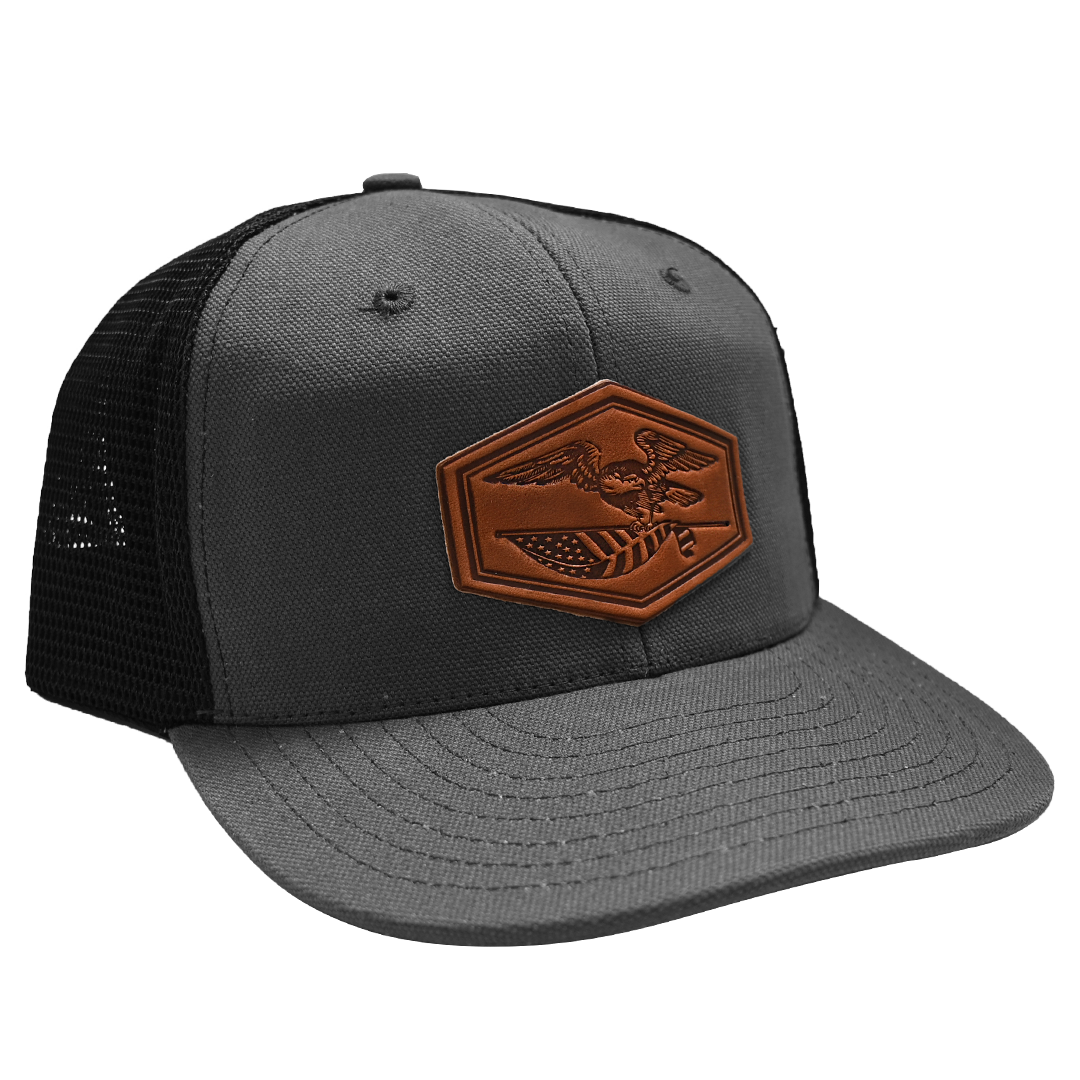 Patriotic Eagle Hat - Charcoal