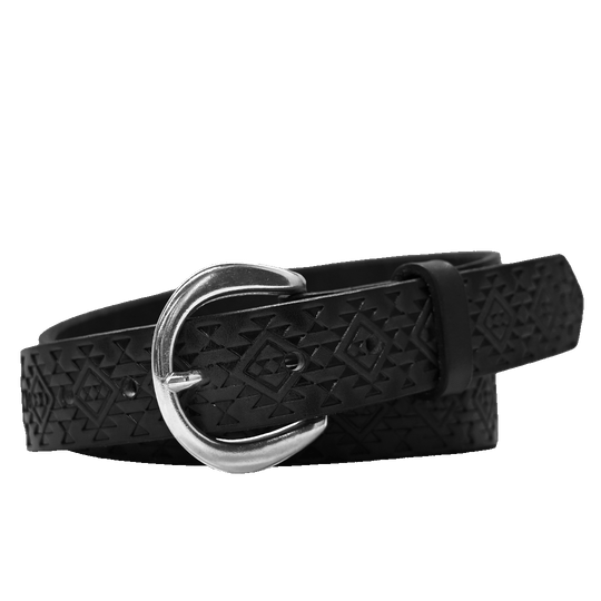 Aztec Belt - Black - Nickel