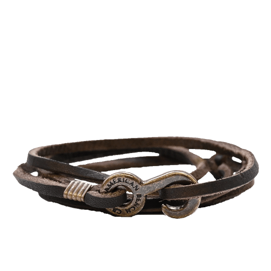 Bootlegger Wrap Bracelet - Brown