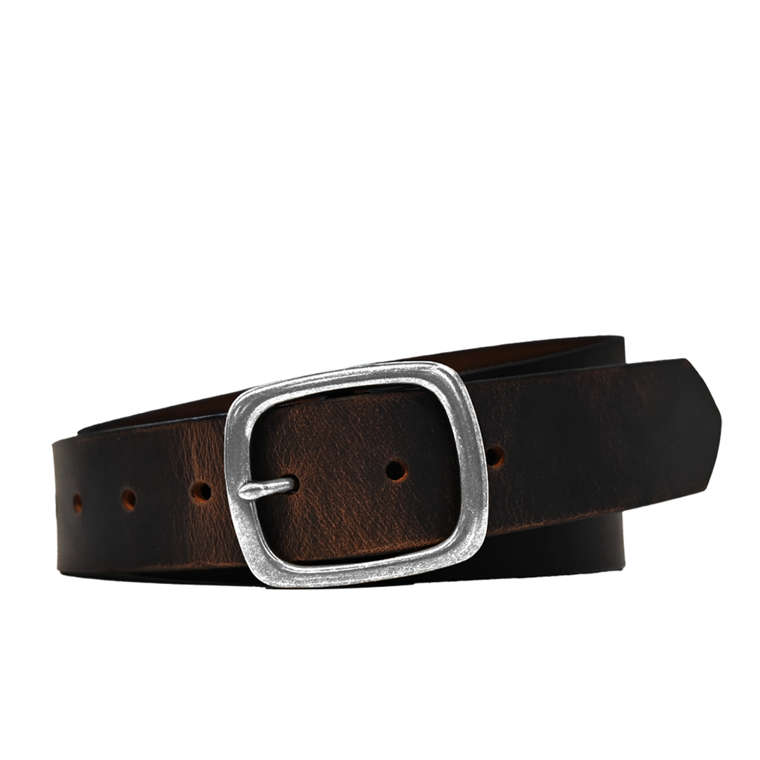 Tuckerman Belt - Distressed Brown - Nickel