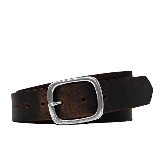 Tuckerman Belt - Distressed Brown - Nickel