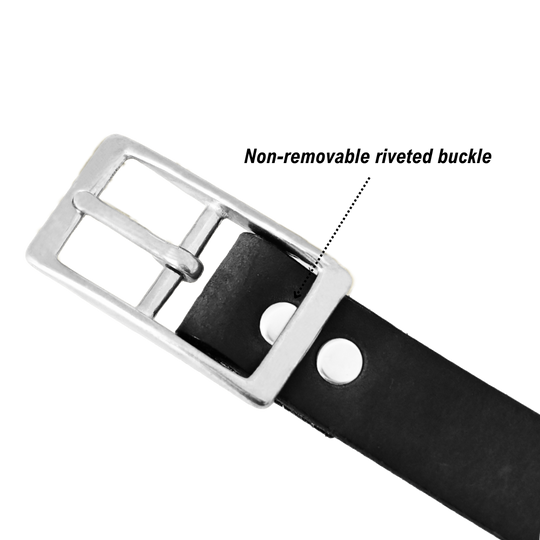 dress belt buckle - black/nickel