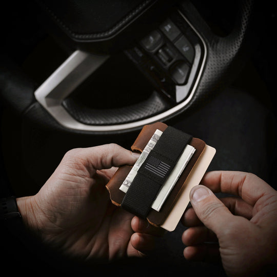 EDC Wallet - Brown Leather - Cards