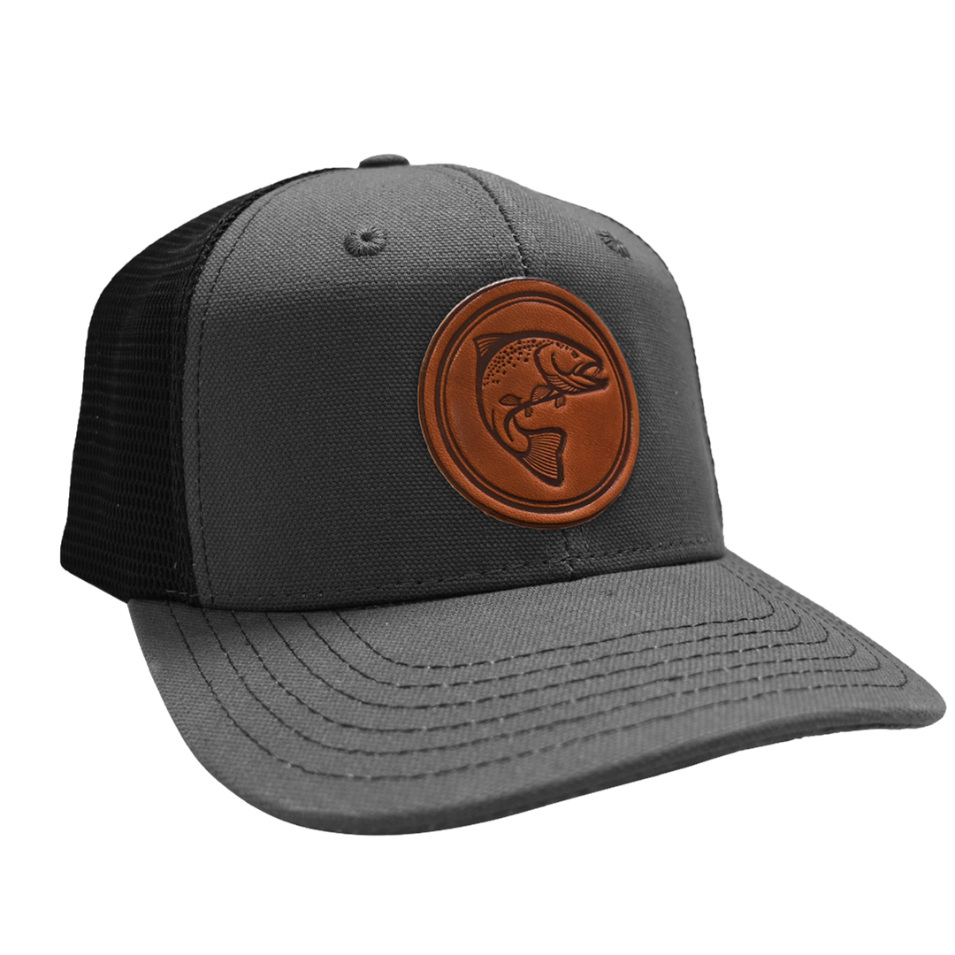 Brook Trout Hat - Charcoal