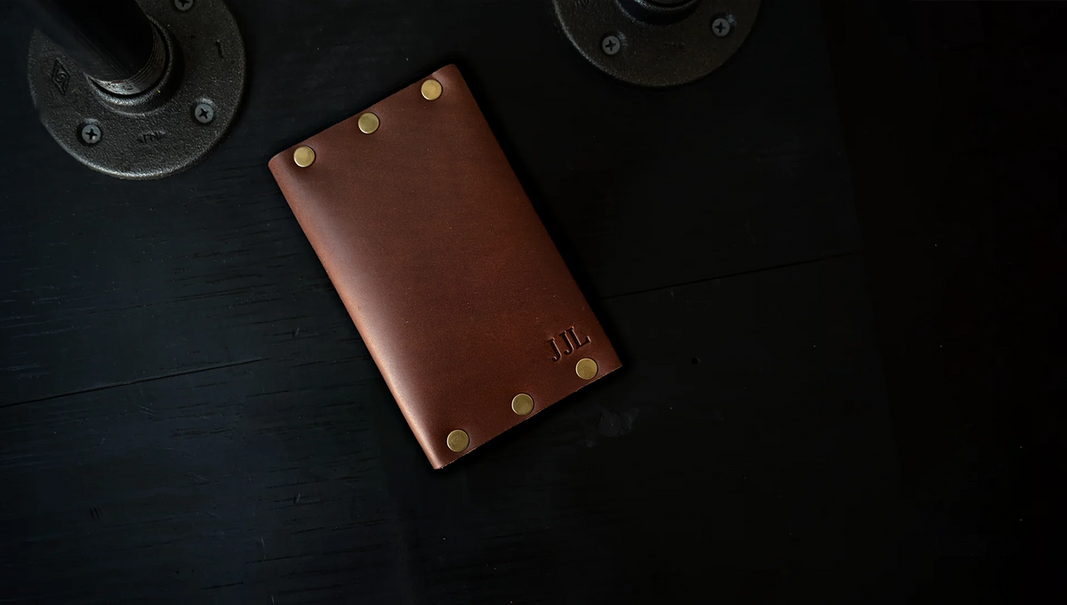 jackson journal personalized with embossed initials, shown as J J L.
