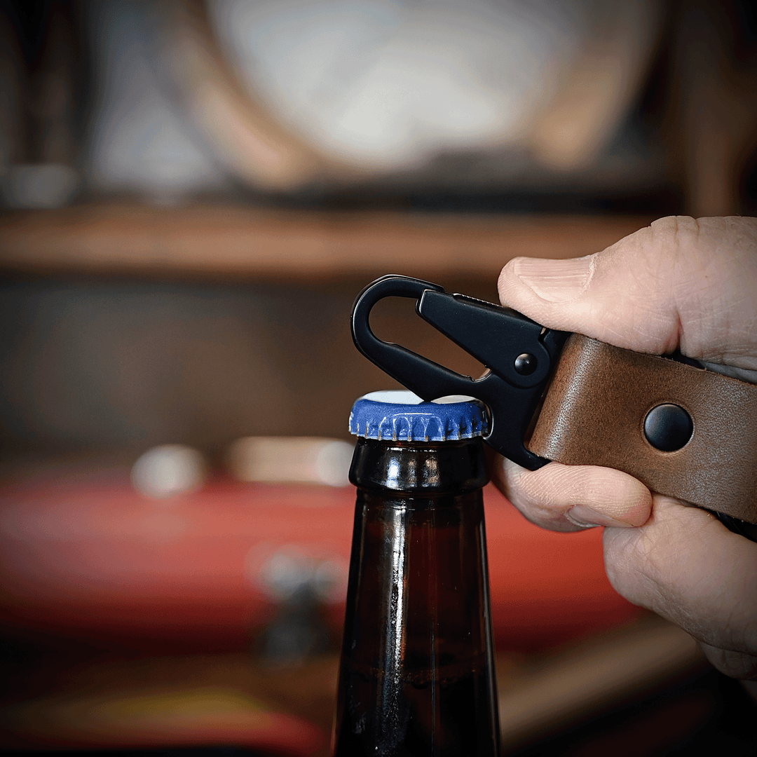 Bottle Opener Key Fob opening bottle