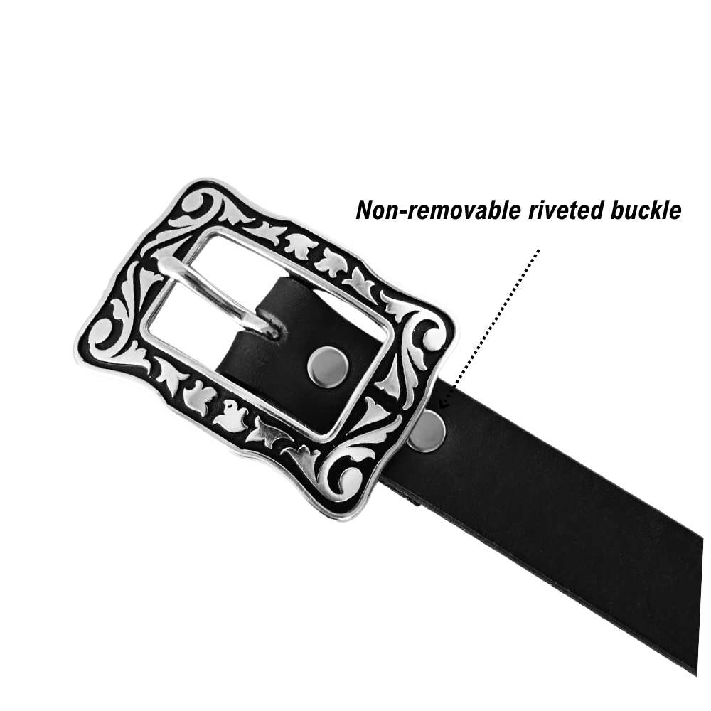 black reina belt buckle 