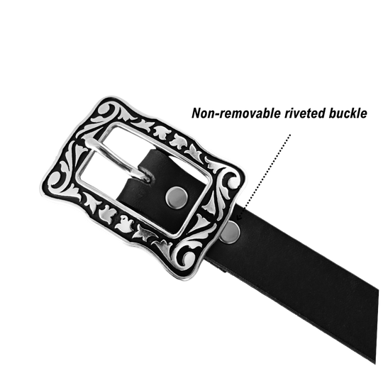 black reina belt buckle 