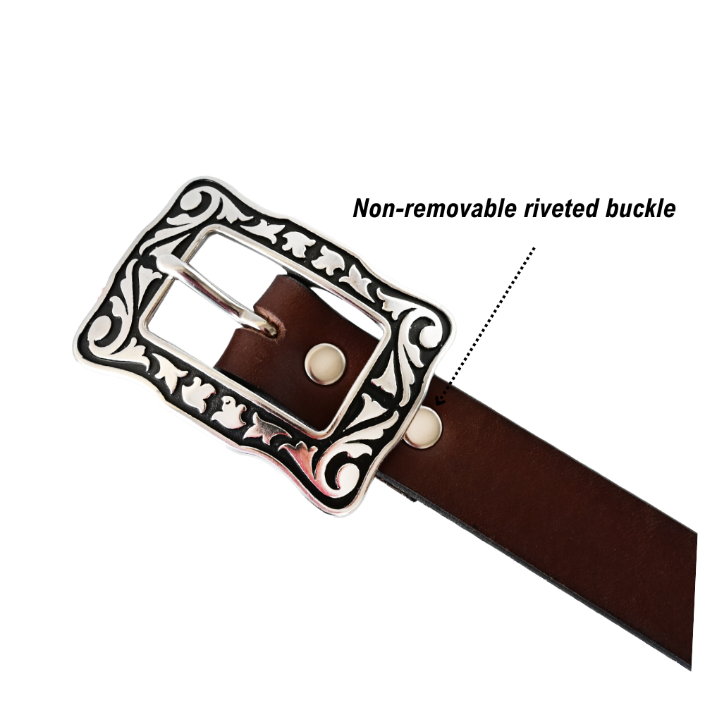 brown reina belt buckle