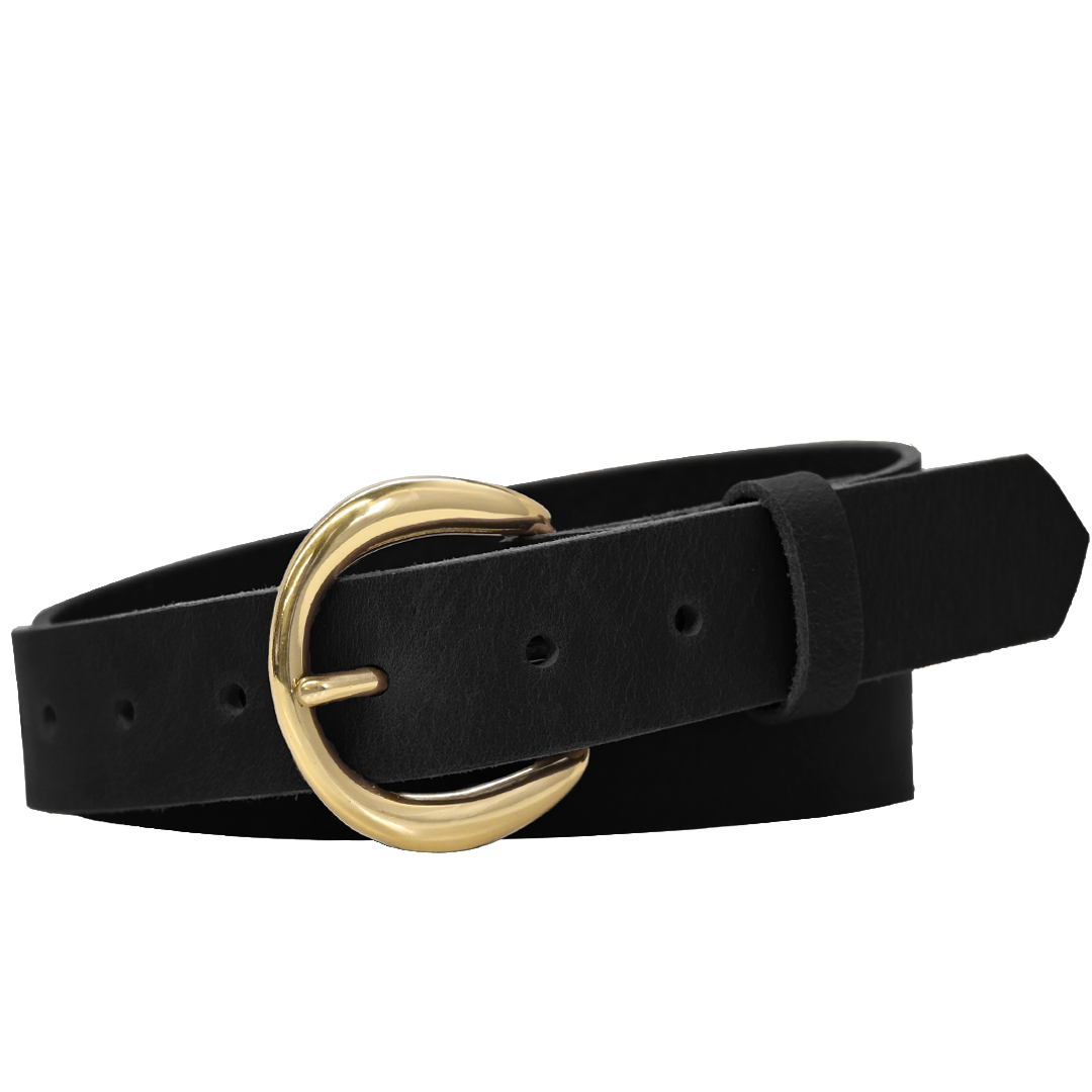 Rhiannon Belt - Black - Brass