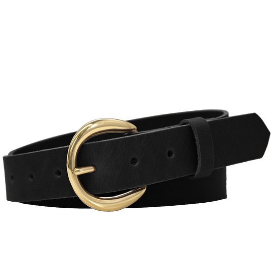 Rhiannon Belt - Black - Brass