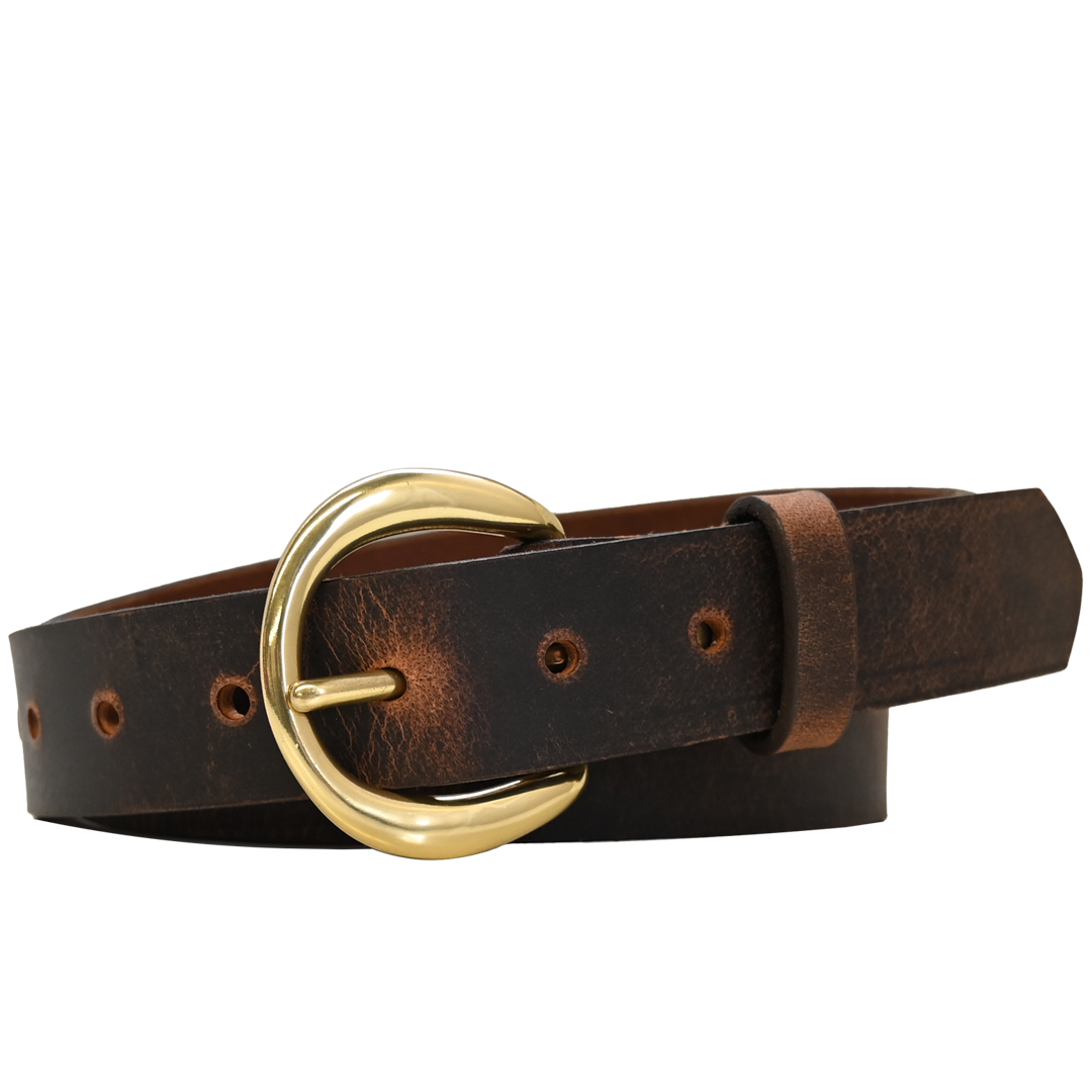 Rhiannon Belt - Brown - Brass