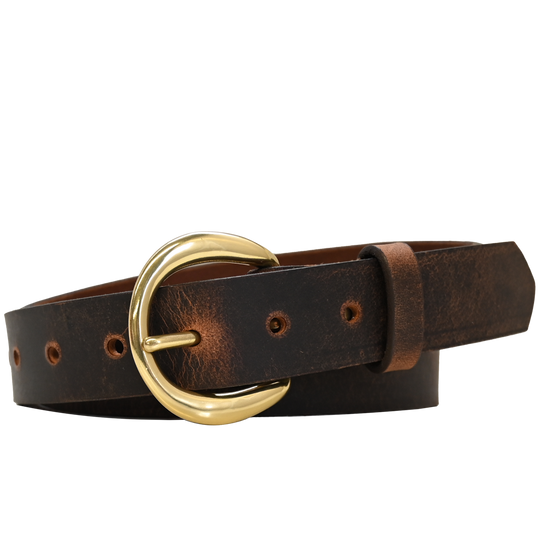 Rhiannon Belt - Brown - Brass