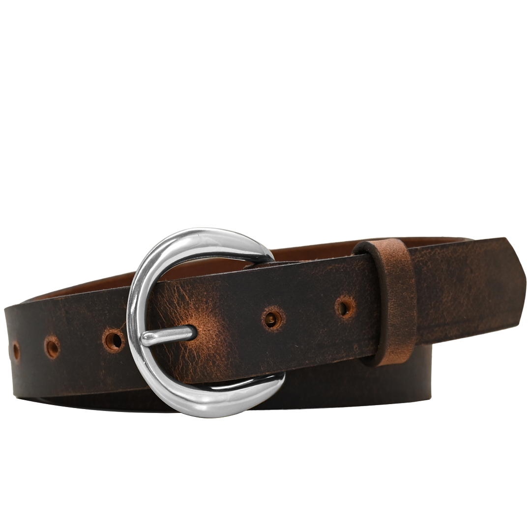 Rhiannon Belt - Brown - Nickel