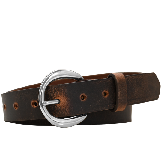 Rhiannon Belt - Brown - Nickel