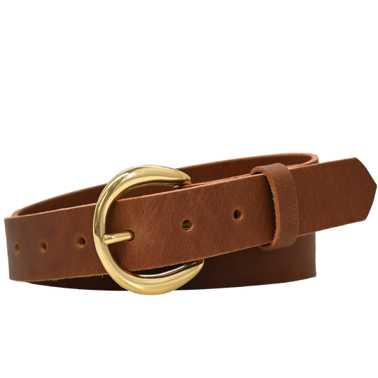 Rhiannon Belt - Tan - Brass