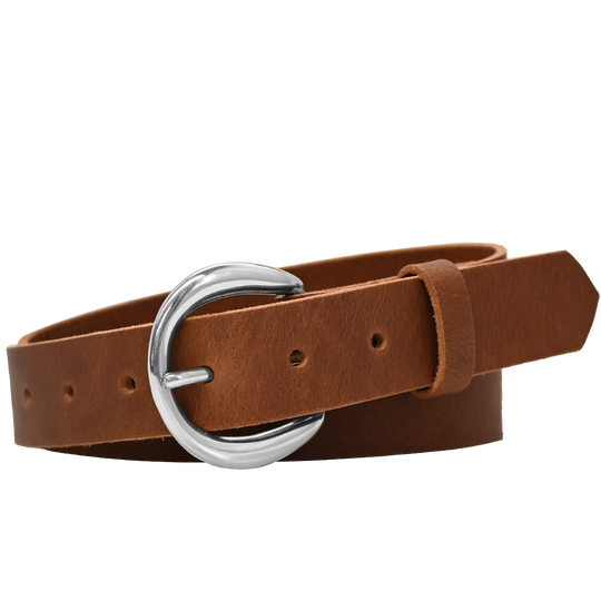 Rhiannon Belt - Tan - Nickel