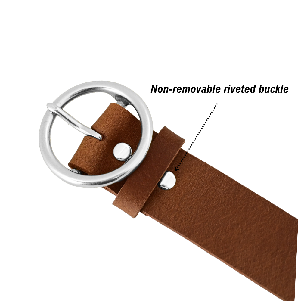 sequoia belt buckle - tan/nickel