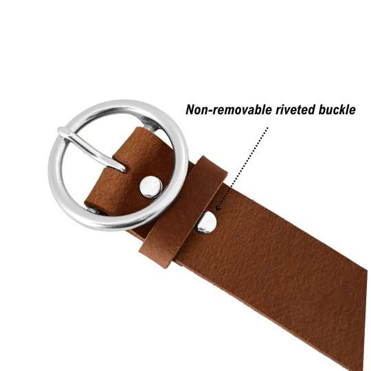 sequoia belt buckle - tan/nickel