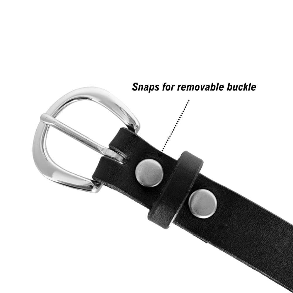 Sierra Belt - Black - Nickel - Buckle