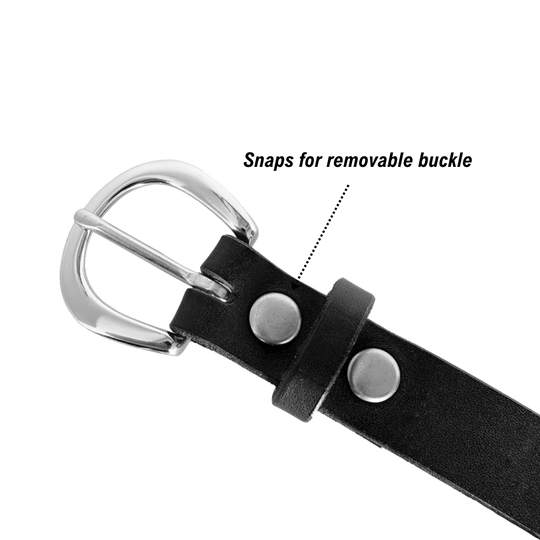 Sierra Belt - Black - Nickel - Buckle