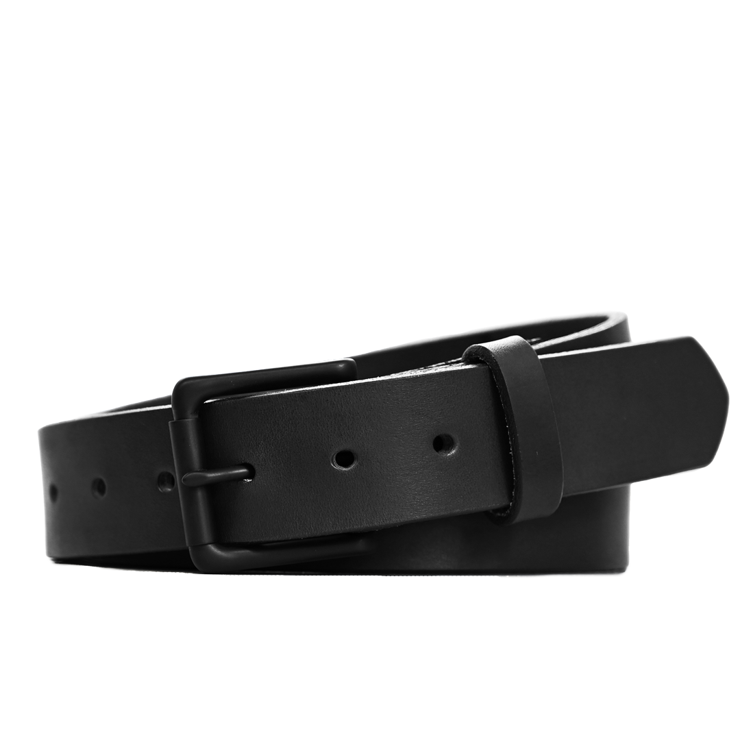 EDC Belt - Black Leather