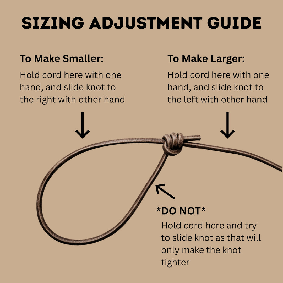 Boot Legger Bracelet Sizing Guide