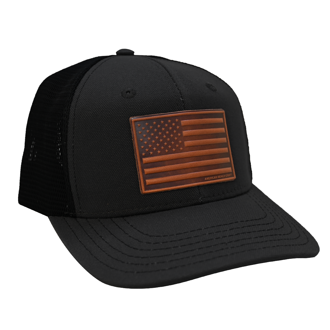 American Flag Hat - Black