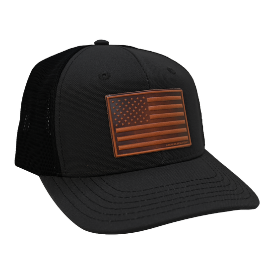 American Flag Hat - Black