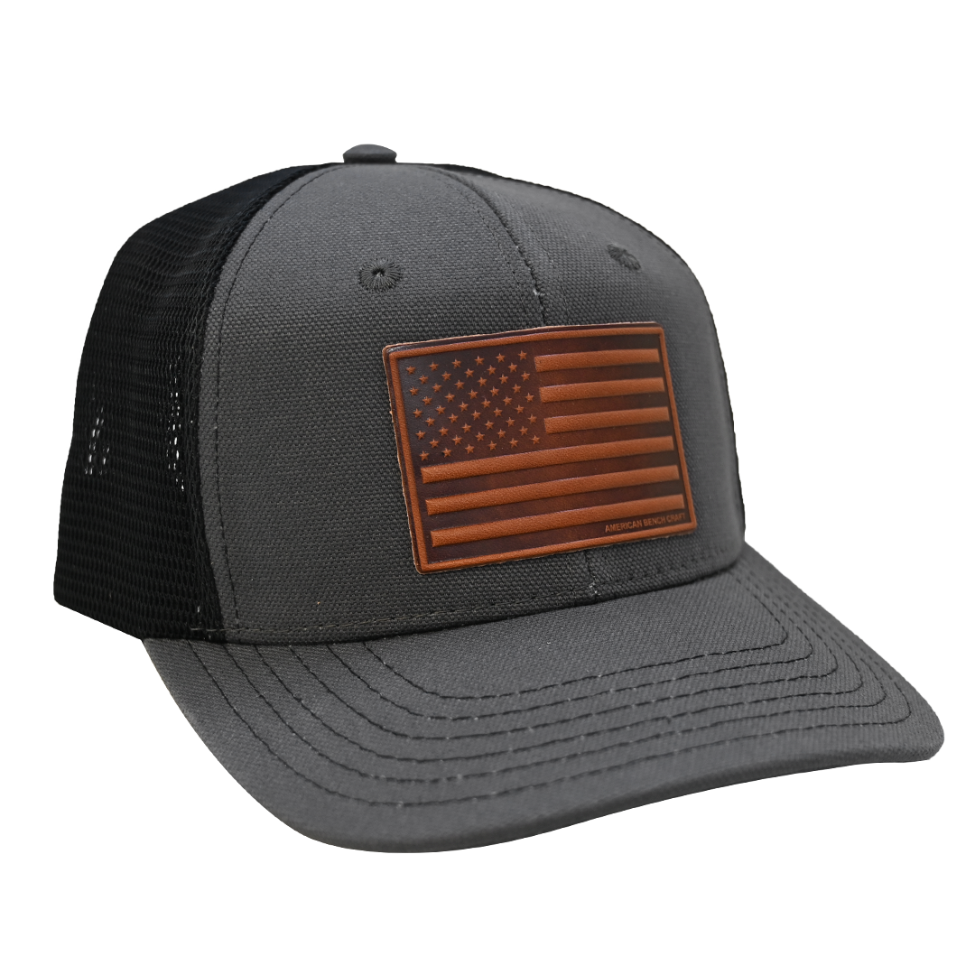 American Flag Hat - Charcoal
