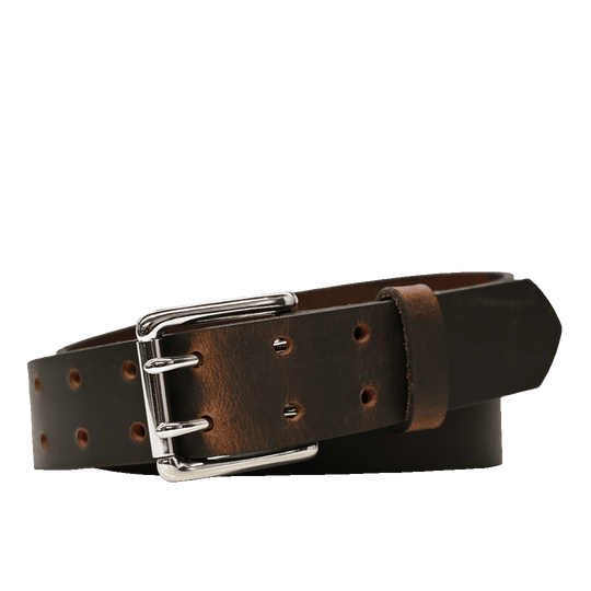 Wade Double Prong - Brown - Nickel