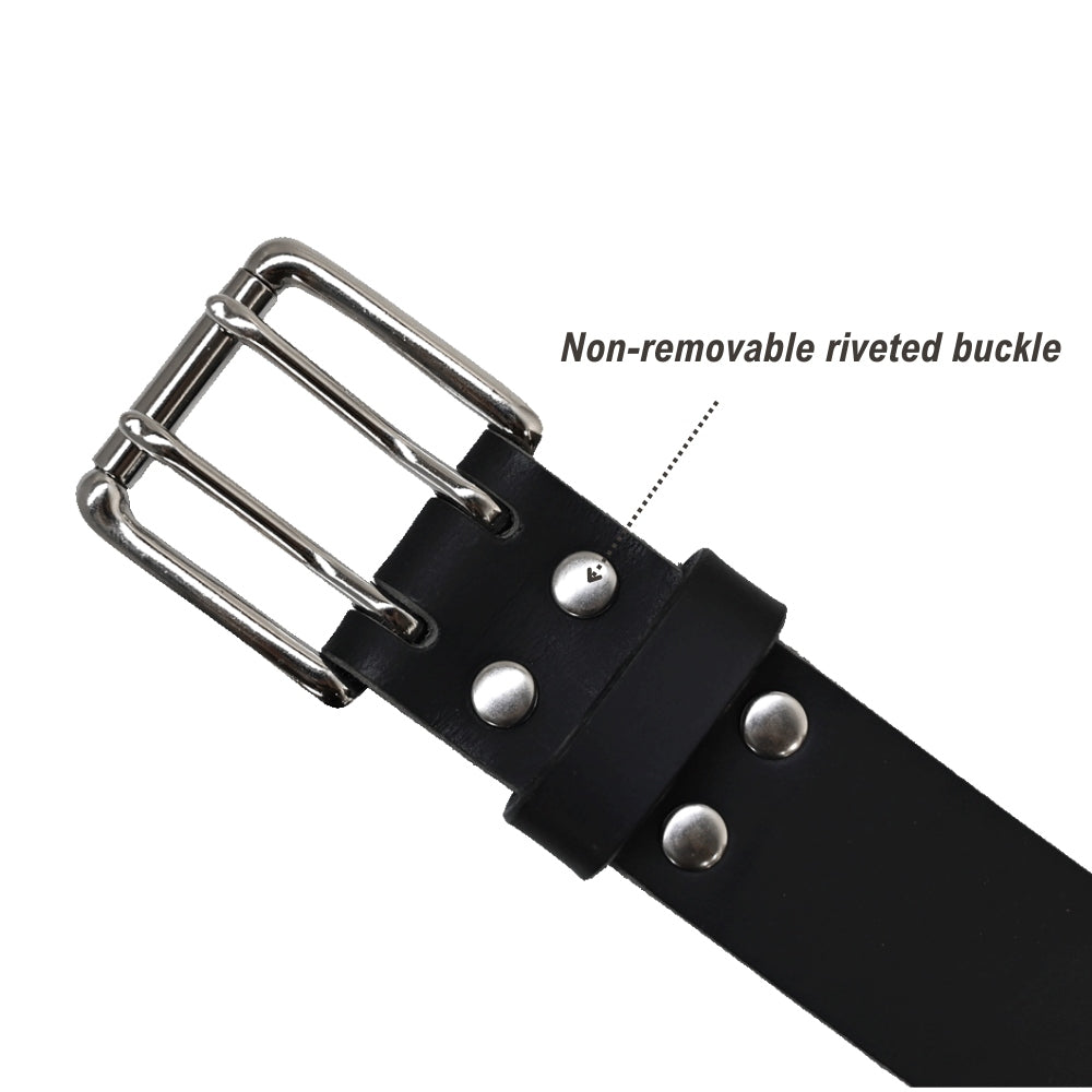Wade Double Prong - Black - Nickel   - Buckle