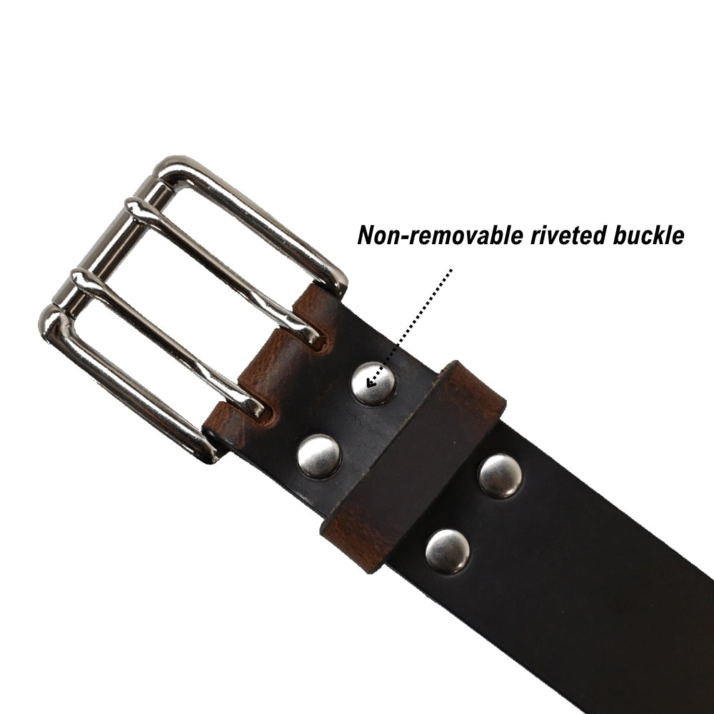 Wade Double Prong - Brown - Nickel - Buckle