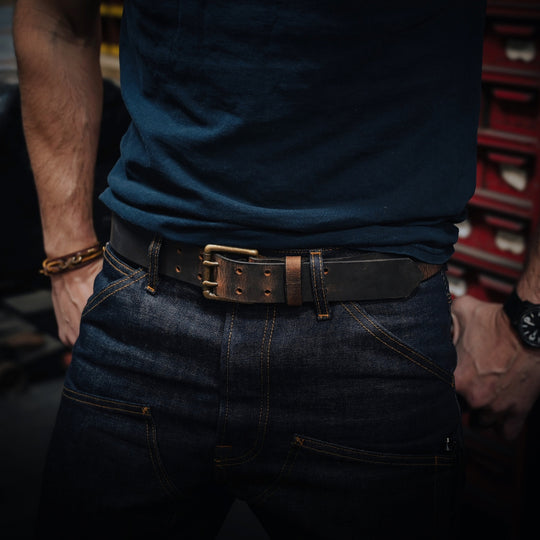 Wade Double Prong Belt - Brown - Lifestyle 2