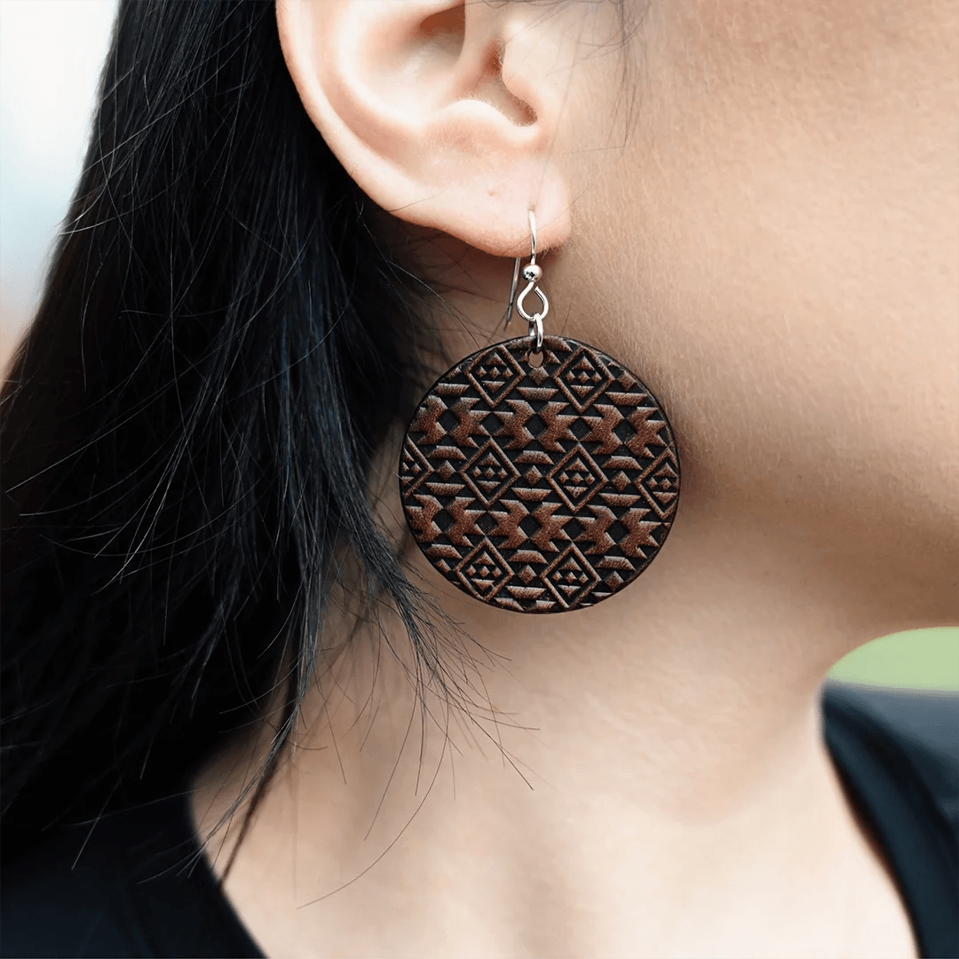 Aztec Earrings--American Bench Craft-ABC-EAR-AZE-BRC