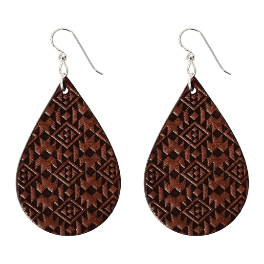 Aztec Earrings--American Bench Craft-ABC-EAR-AZE-BRT