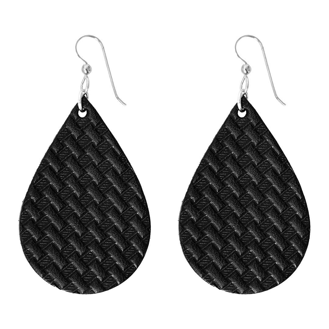 Basketweave Earrings--American Bench Craft-ABC-EAR-BWE-BLT