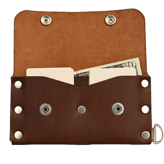 Biker Chain Wallet--American Bench Craft-ABC-WCJ-BW-BL