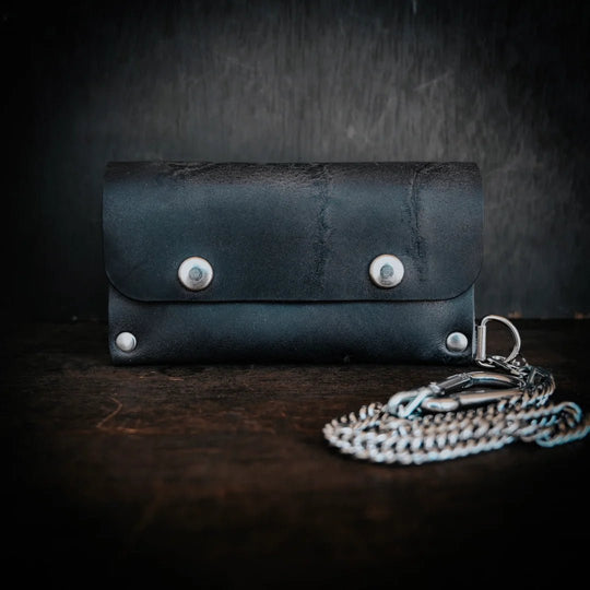 Biker Chain Wallet - Cattle Brand--American Bench Craft-ABC-SCAR-BIK
